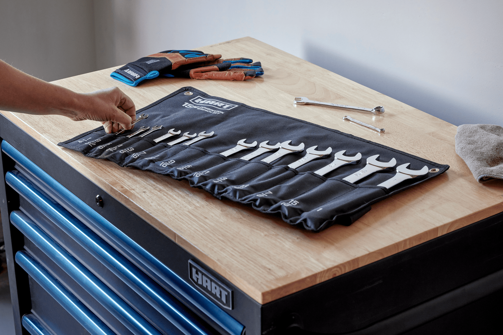 15 PC SAE Combo Wrench Set