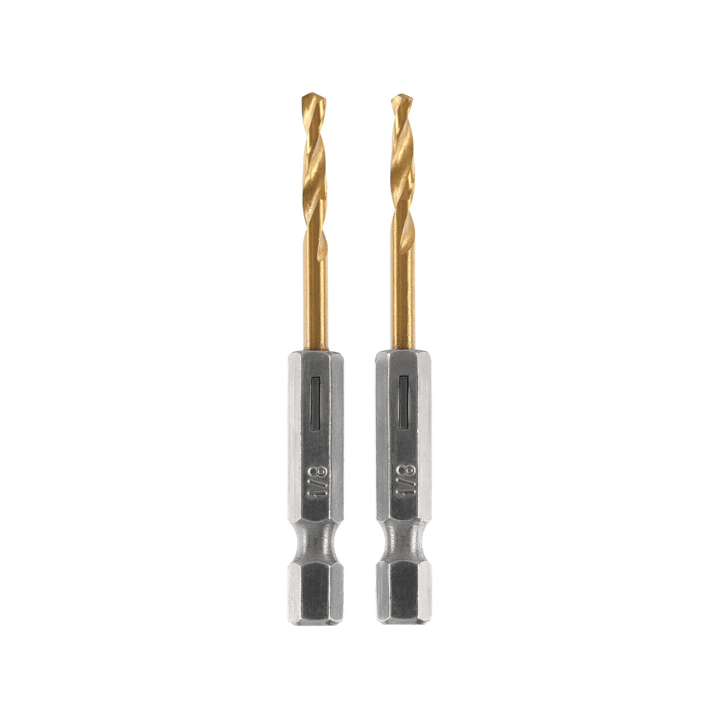 2 PC 1/8" Titanium Drill Bits