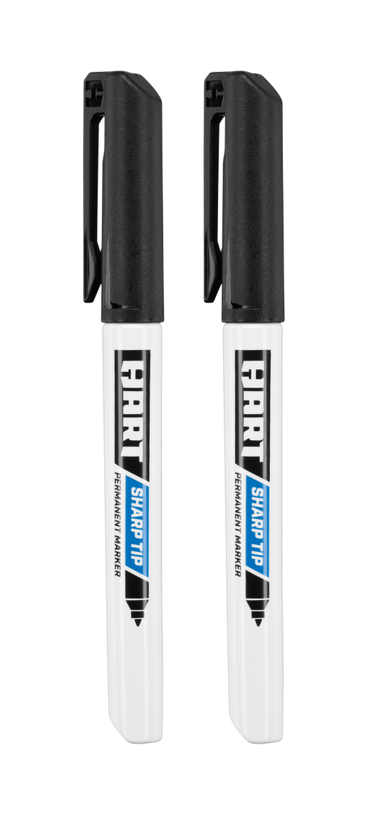 2 PK. Sharp Tip Permanent Workshop Markers