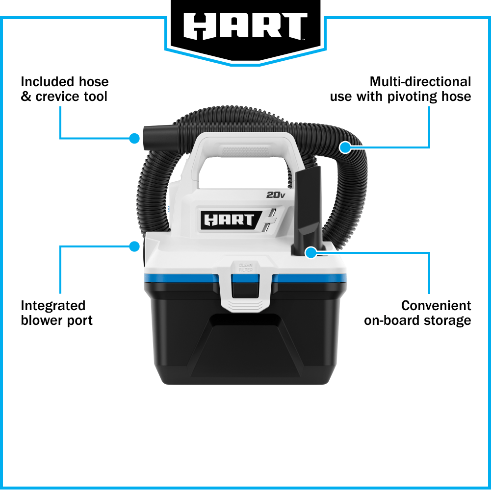 20V 1 Gallon Wet/Dry Vacuum (Battery and Charger Not Included)
