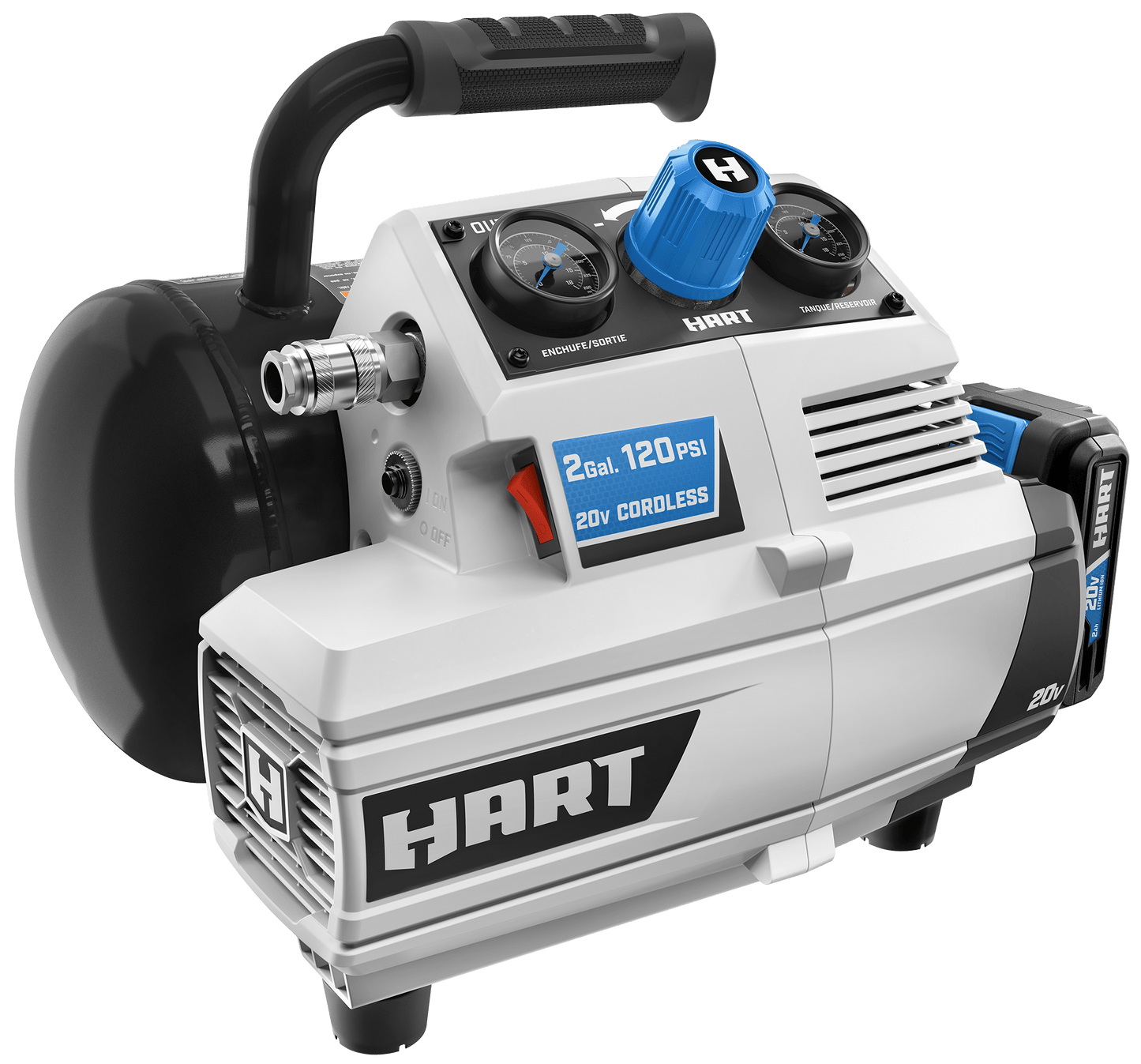 20V 2 Gallon Cordless Compressor Kit