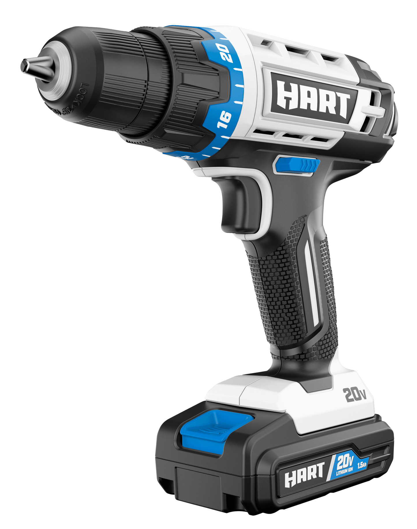 20V 3/8” Cordless Drill/Driver Combo Kit + Accessories (Level, Tape Measure, Slide Knife, Pliers)
