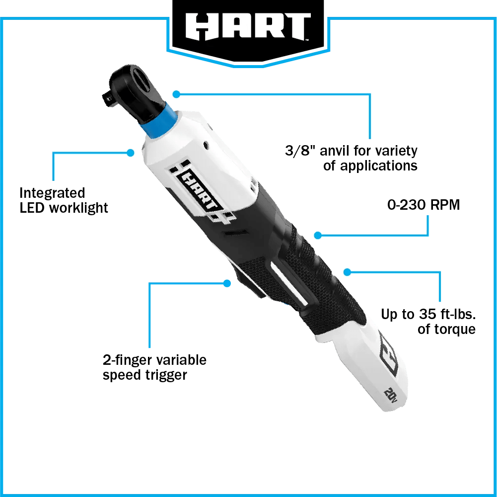20V 3/8" Cordless Ratchet Kit