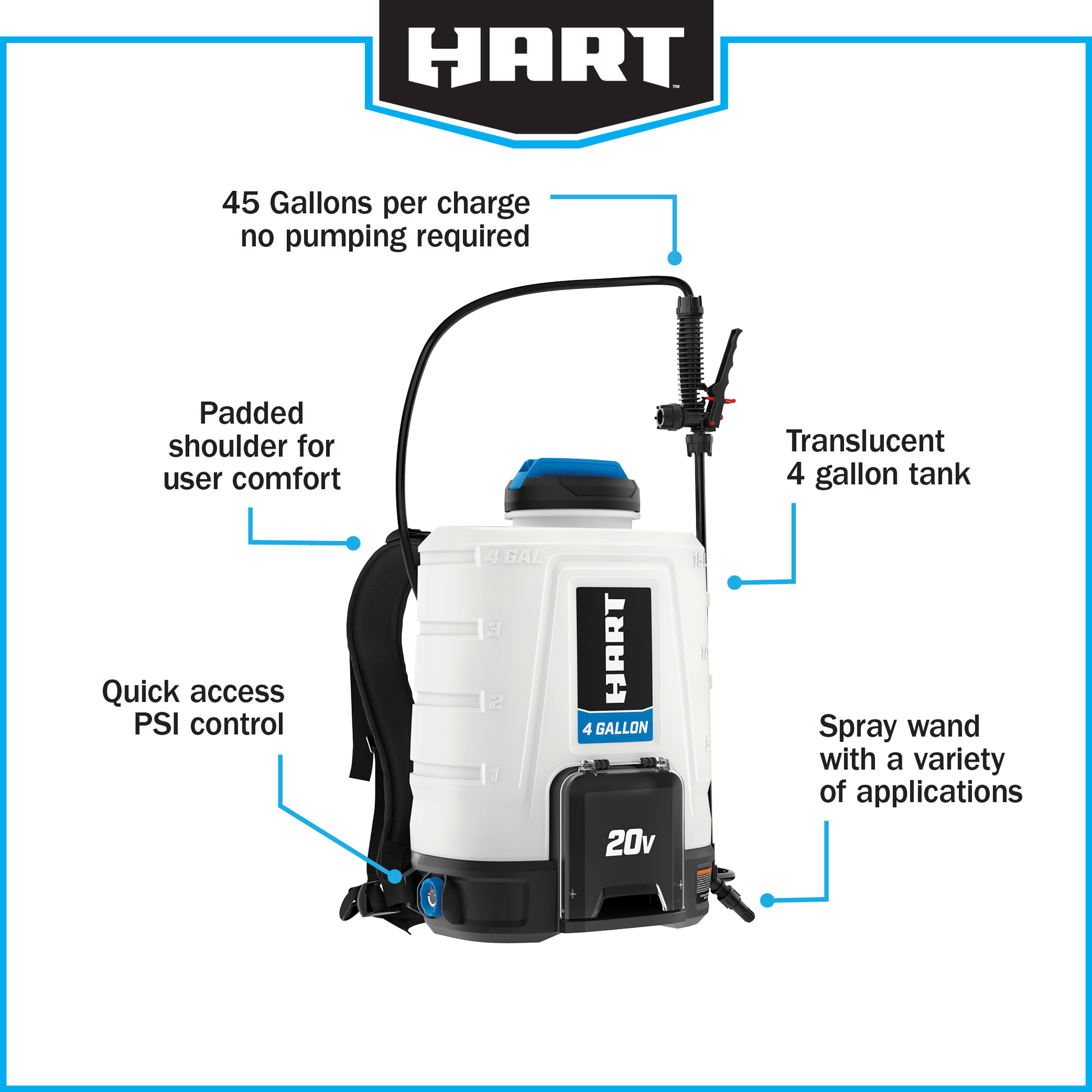 20V 4 Gallon Chemical Sprayer Kit
