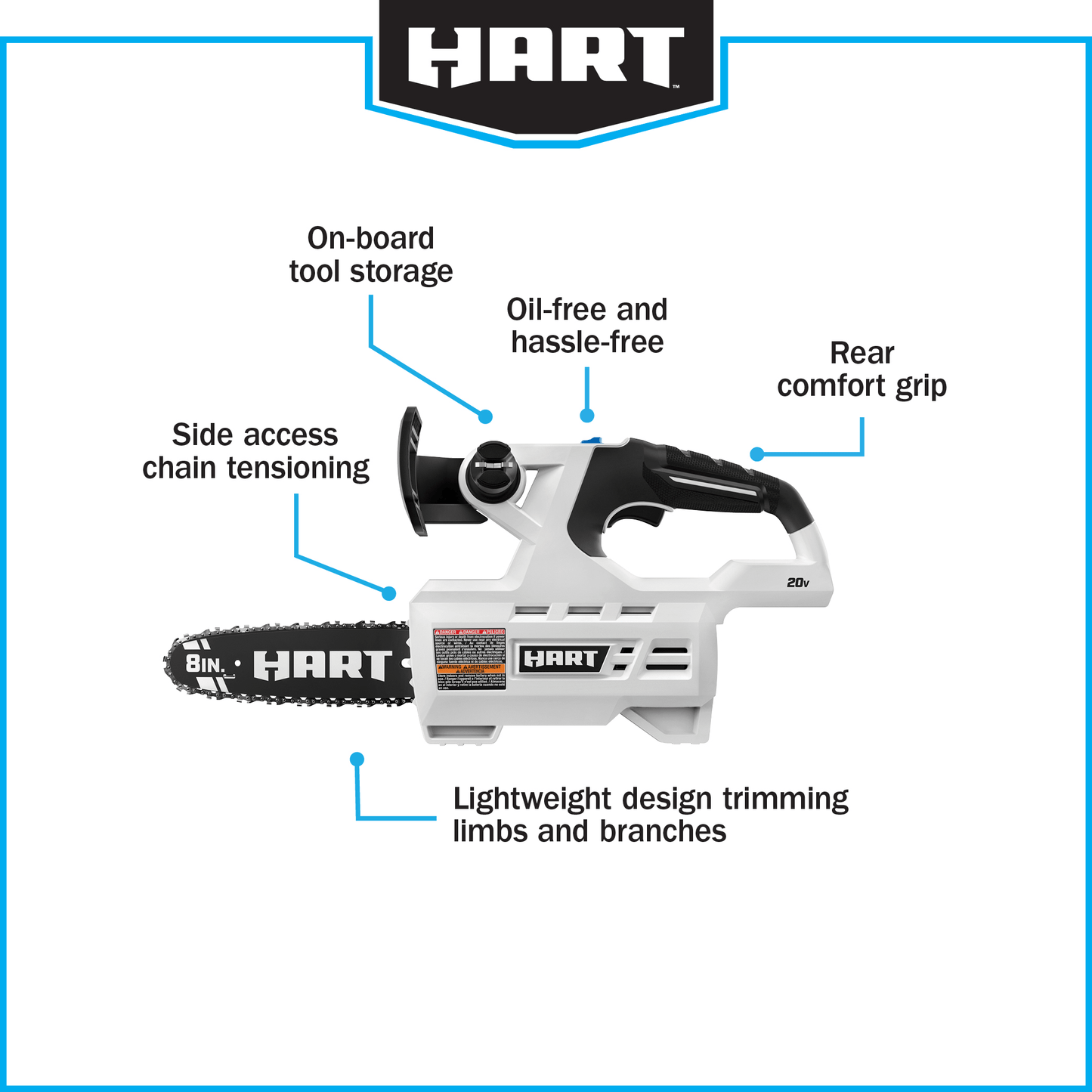20V 8" Cordless Pruning Saw Kit