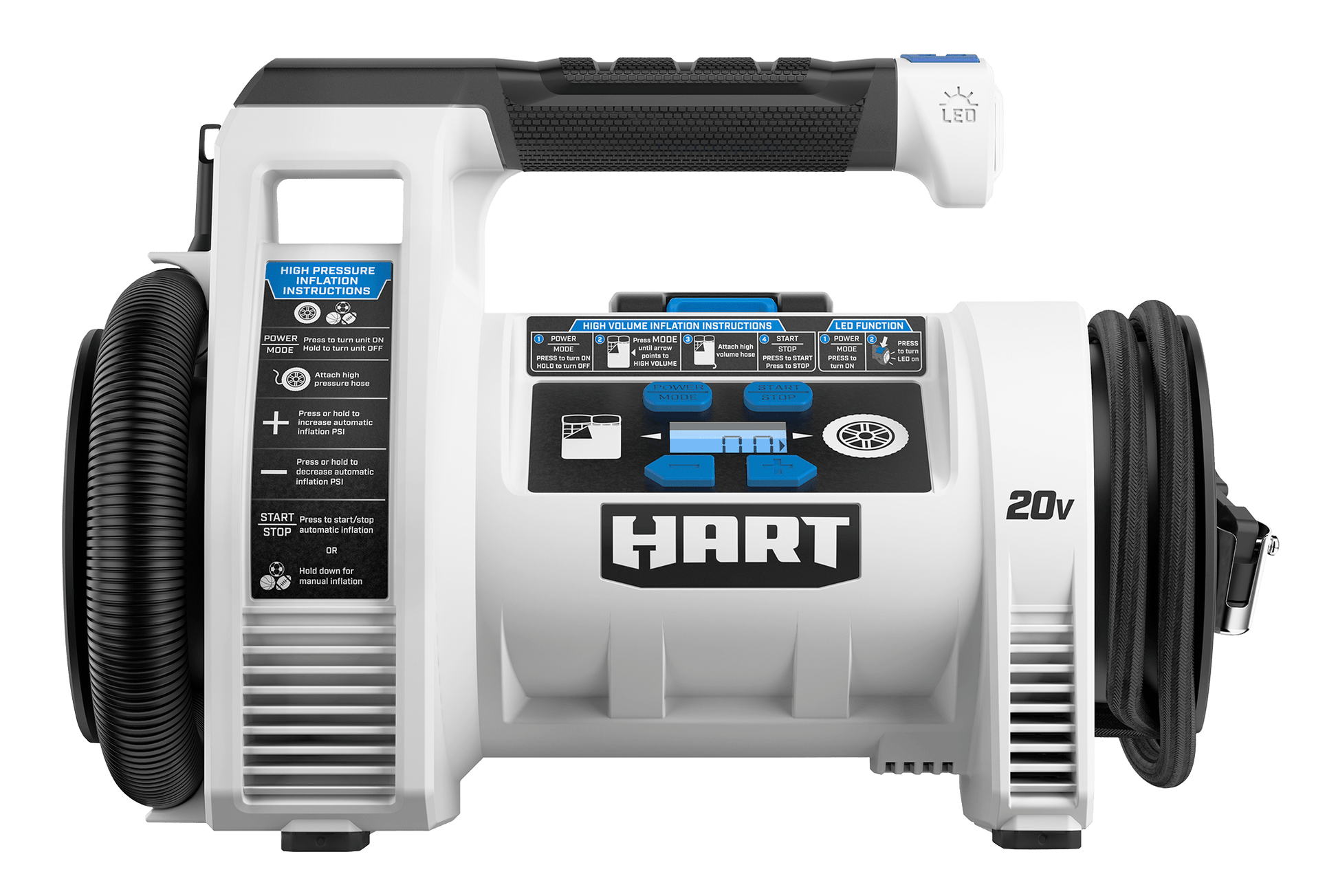 20V Cordless Dual Function Digital Inflator (Battery and Charger Not Included)