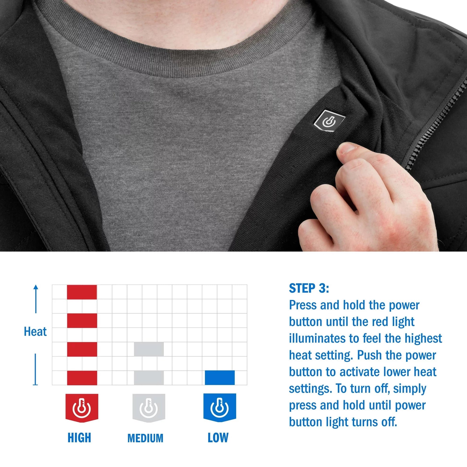 20V Cordless Heated Black Jacket Kit