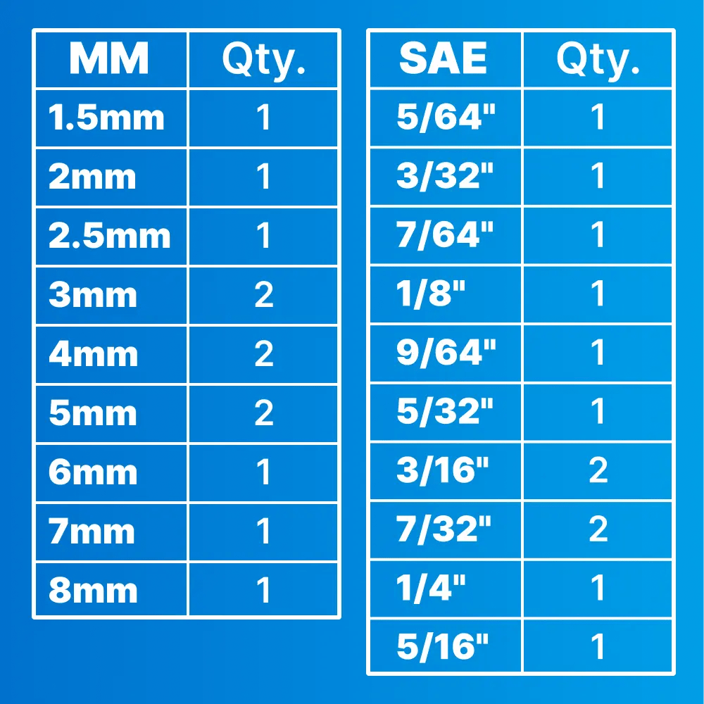 24 PC. Hex Drive Impact Bit Set