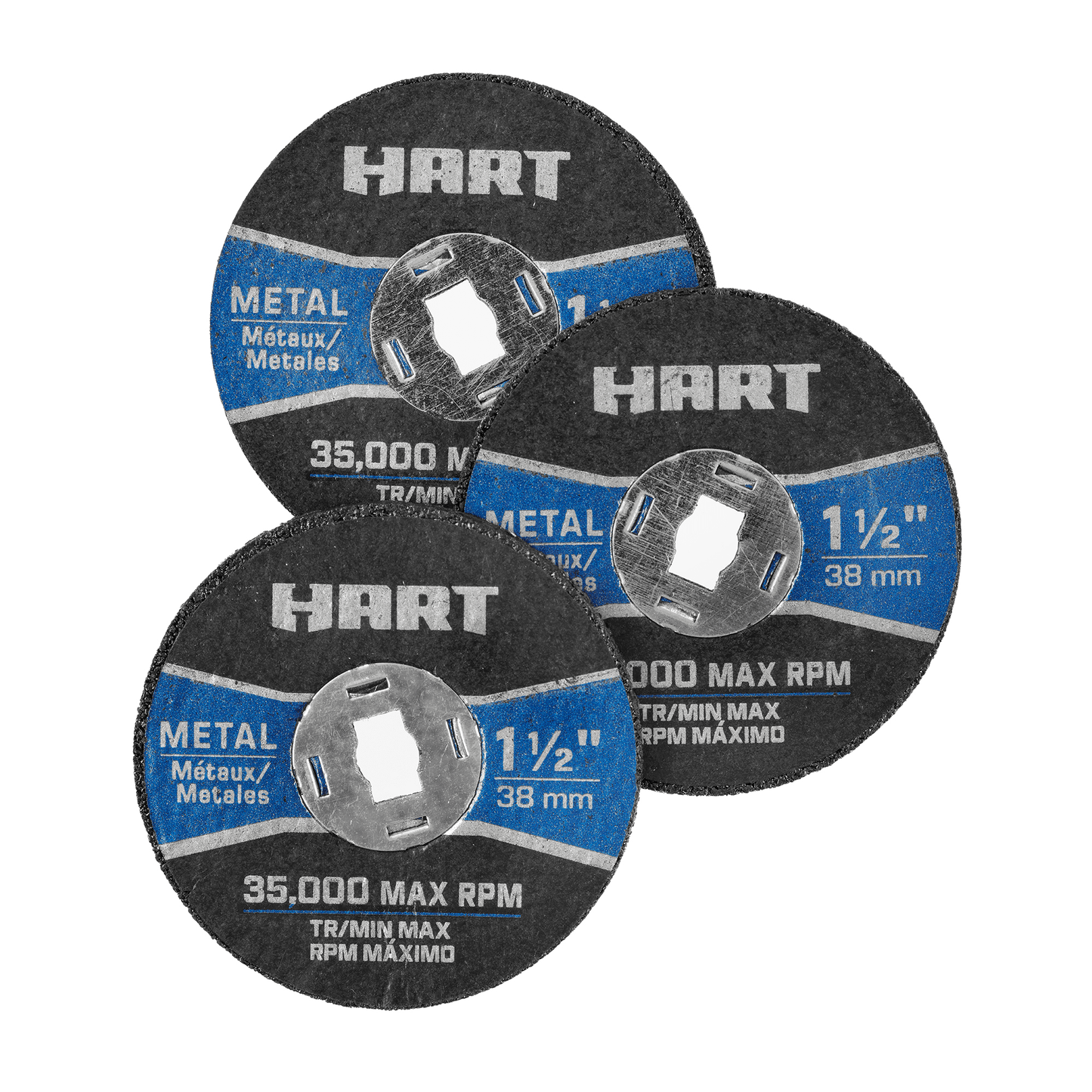 3 PC 1-1/2" True Lock Metal Cut-Off Wheels