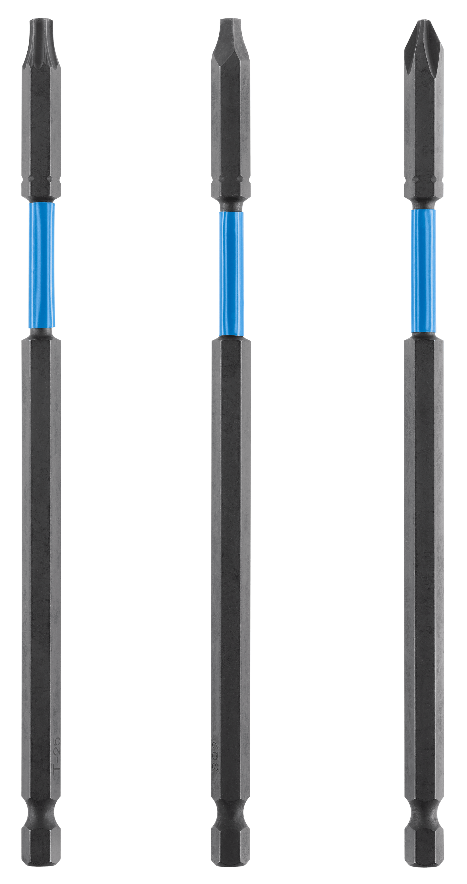 3 PC. 6" Impact Driver Bit Set