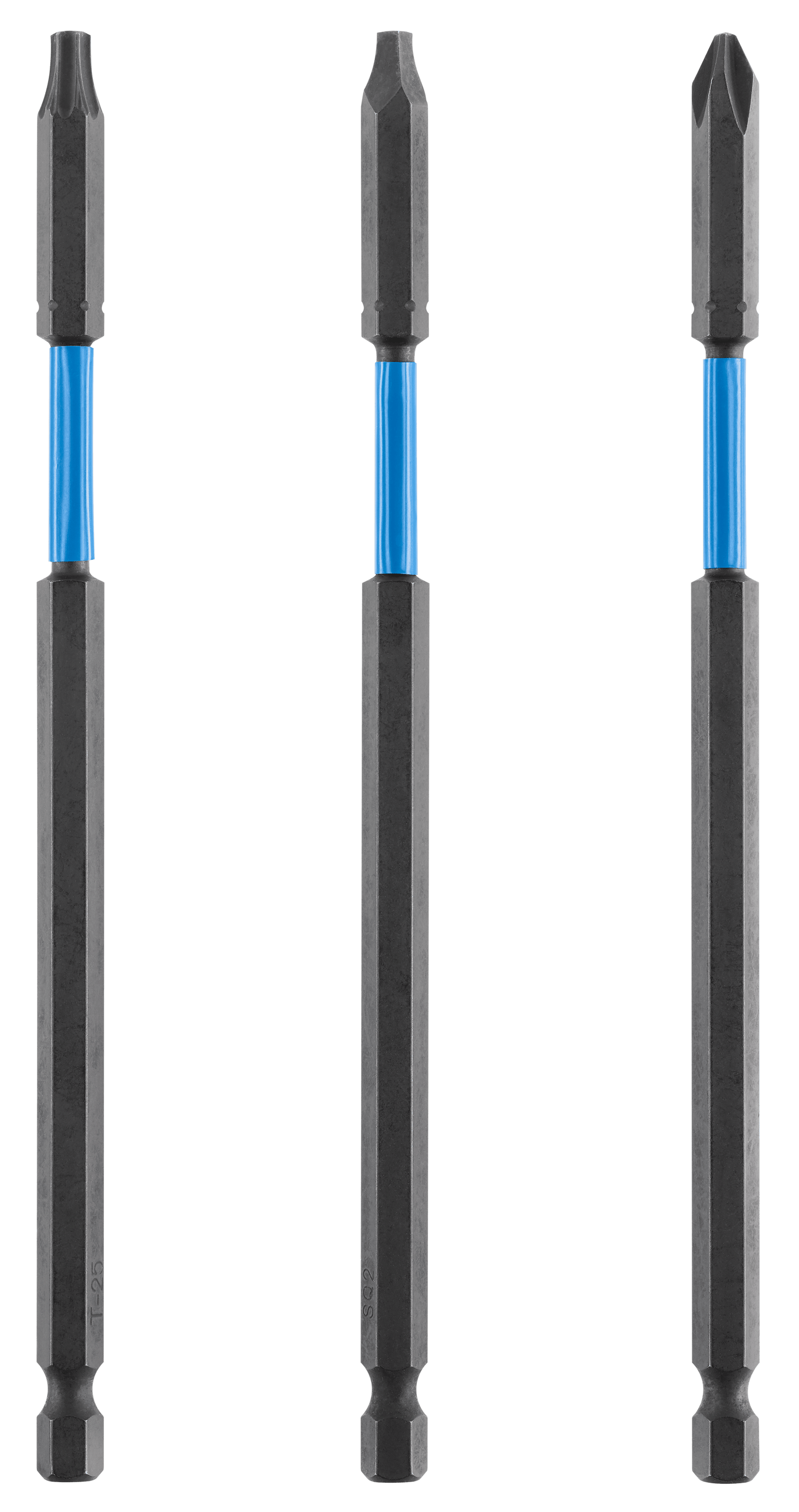 3 PC. 6" Impact Driver Bit Set