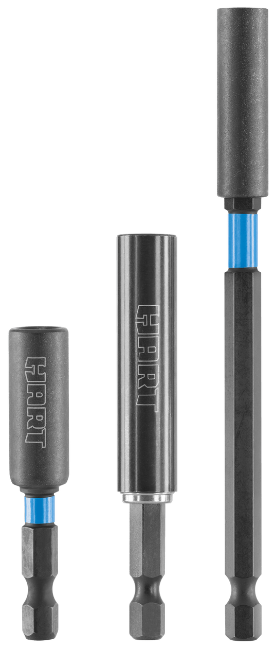 3 PC. Magnetic Impact Bit Holder & Screw Guide Set