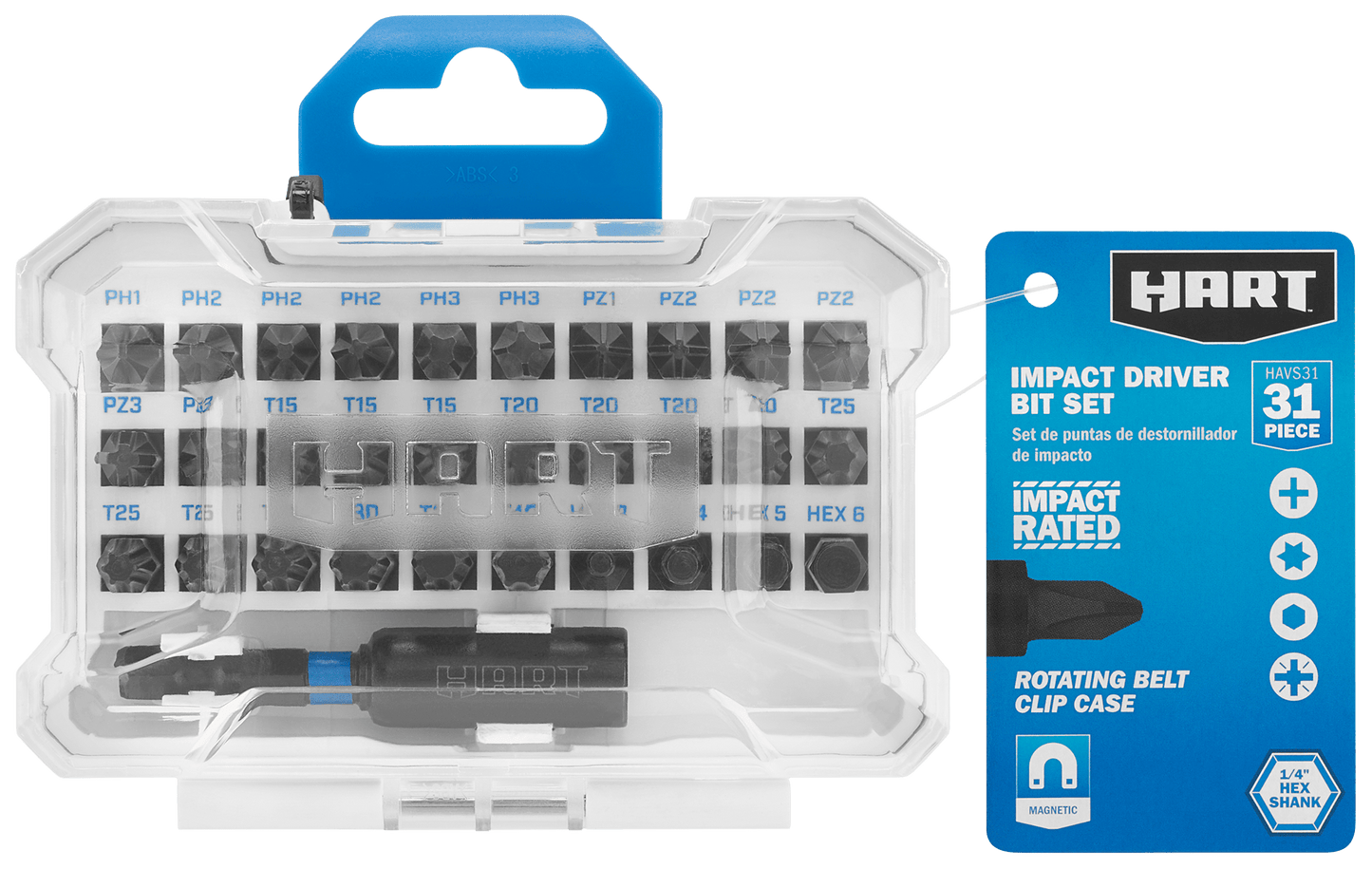 31 PC. Magnetic Impact Driver Bit Set
