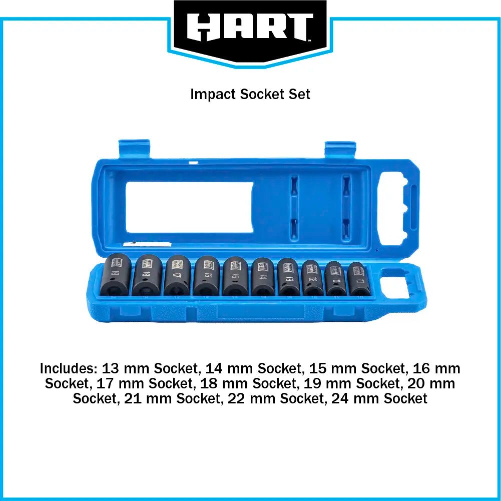 3/8" MM Cr-Mo Impact Socket Set