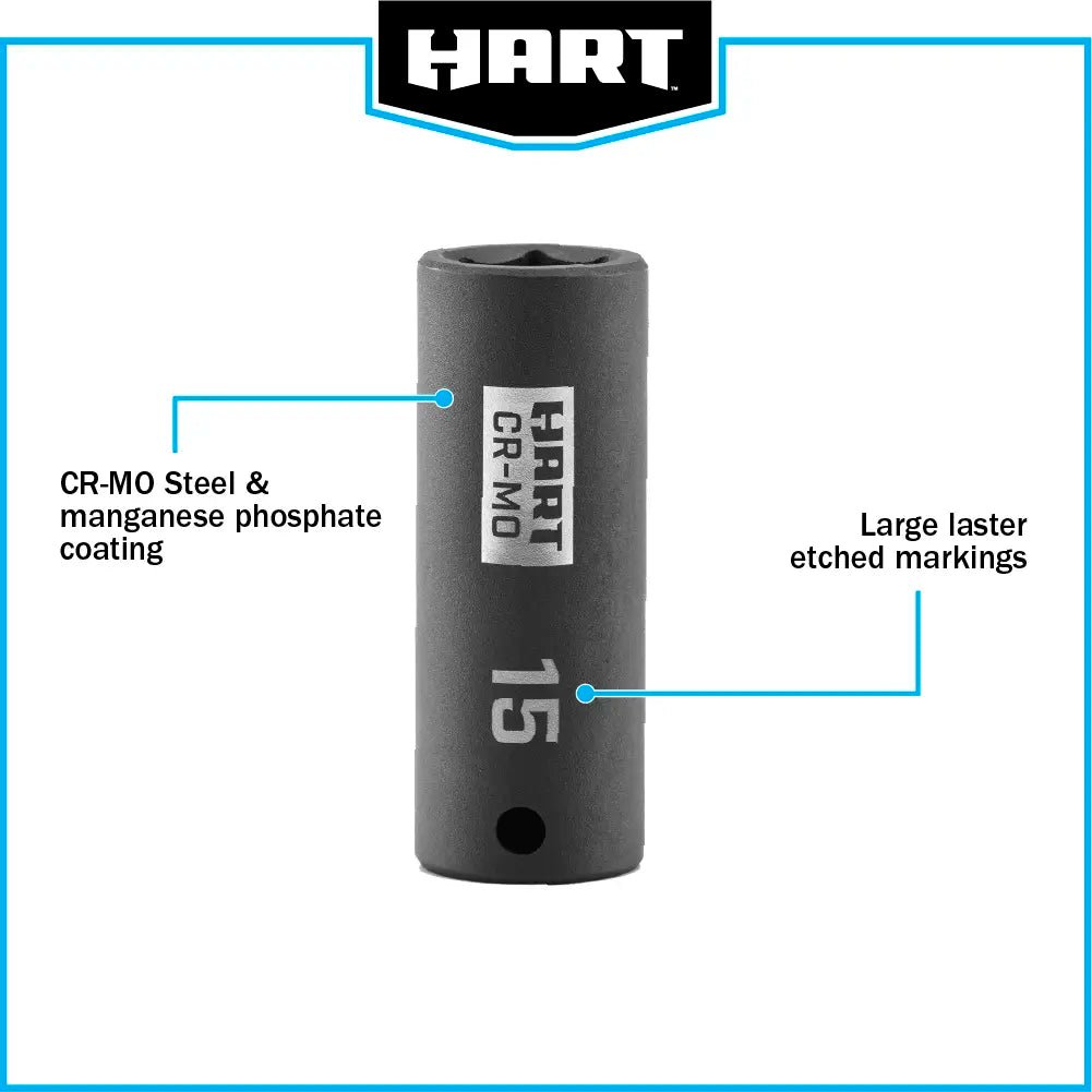 3/8" MM Cr-Mo Impact Socket Set