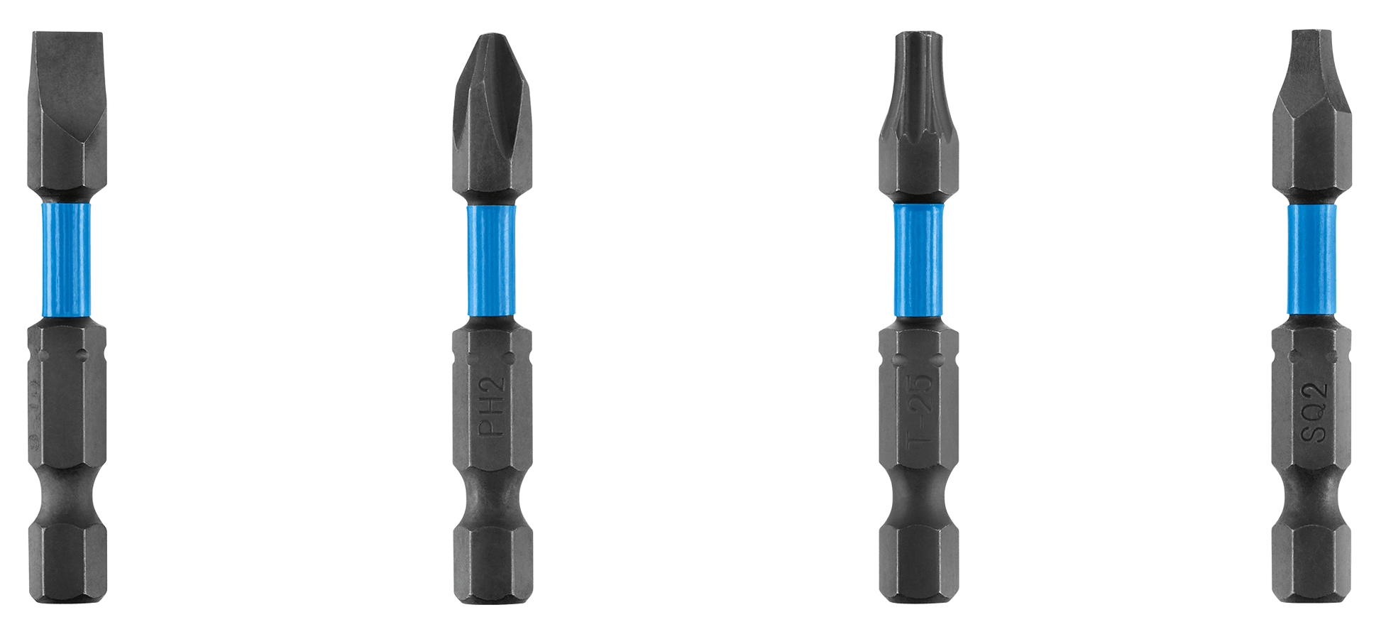 4 PC. 2" Variety Impact Driver Bit Set