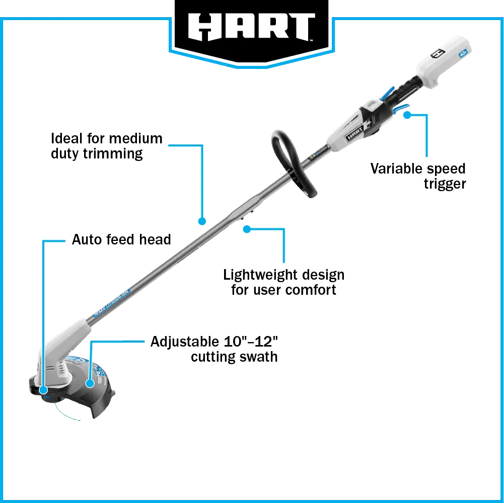 40V 12" String Trimmer (Battery and Charger Not Included)