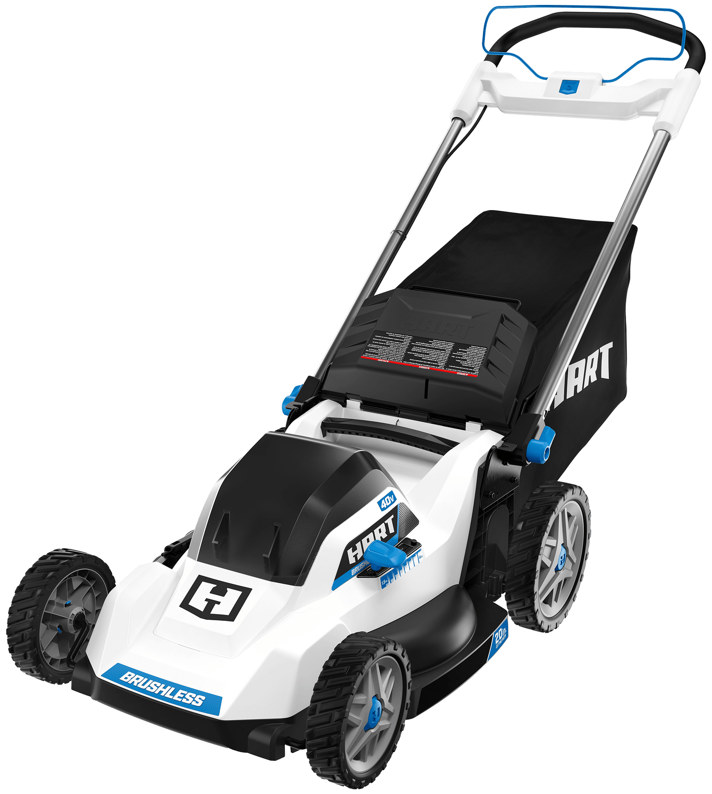 40V 20" Battery Powered Brushless Push Mower Kit