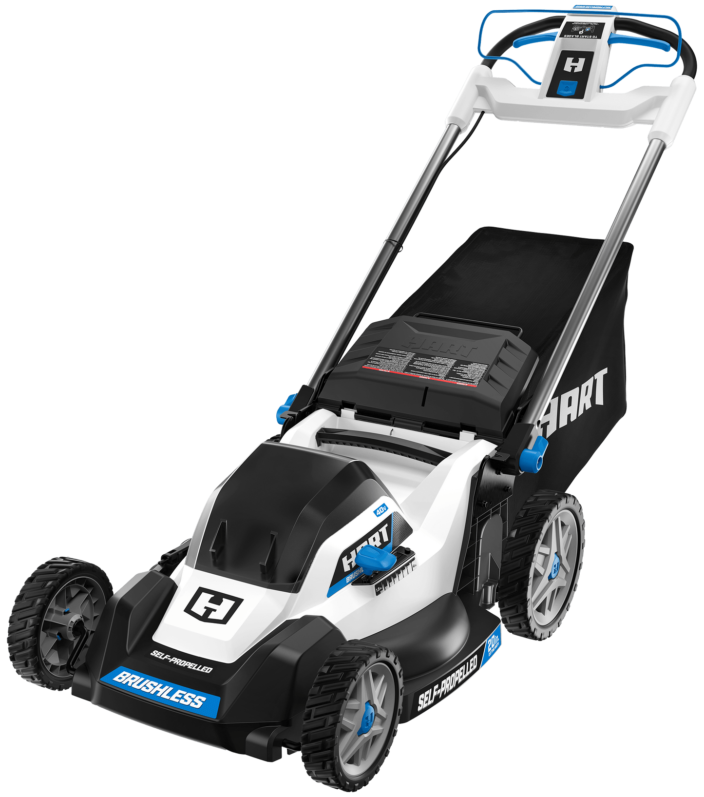 40V 20" Brushless Self-Propelled Electric Lawn Mower Kit