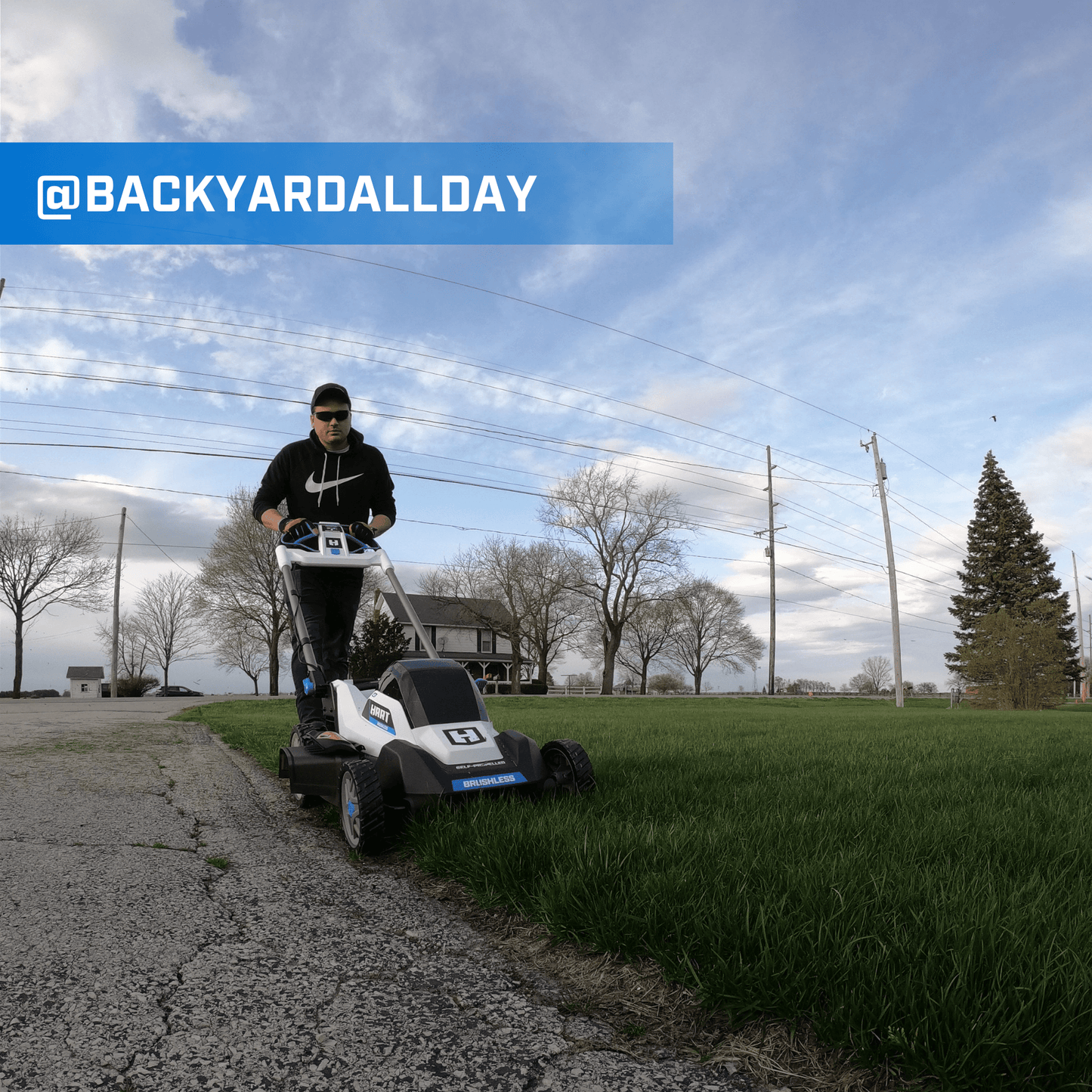 40V 20" Brushless Self-Propelled Electric Lawn Mower Kit