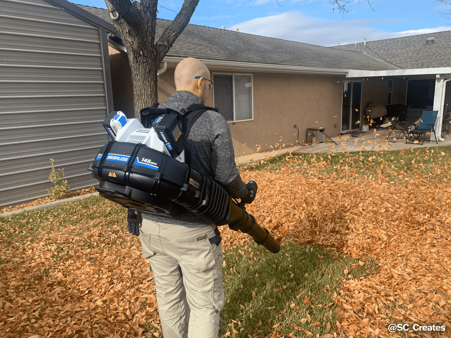 40V Brushless 625 CFM Backpack Blower Kit