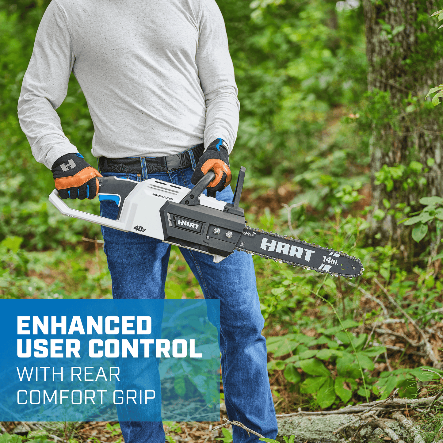 40V Cordless Brushless 14" Chainsaw (Battery and Charger Not Included)