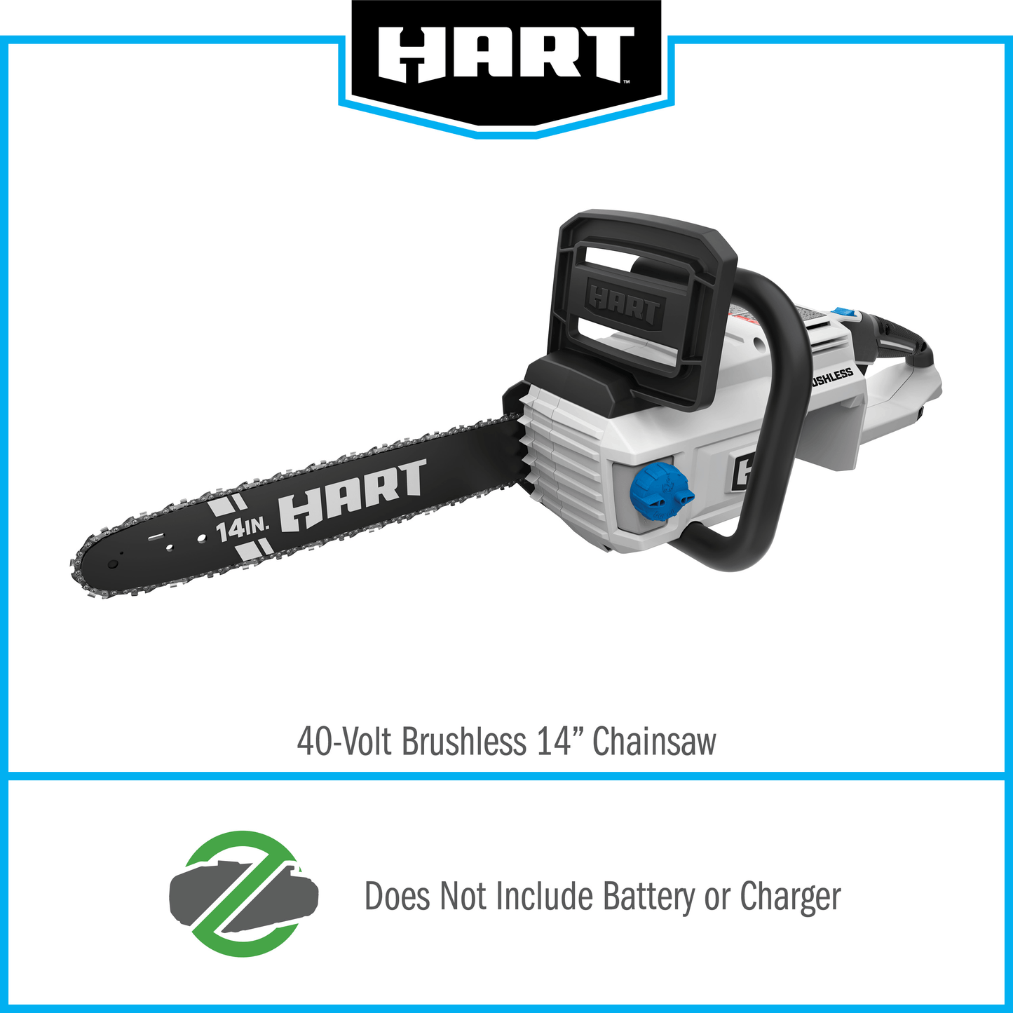 40V Cordless Brushless 14" Chainsaw (Battery and Charger Not Included)