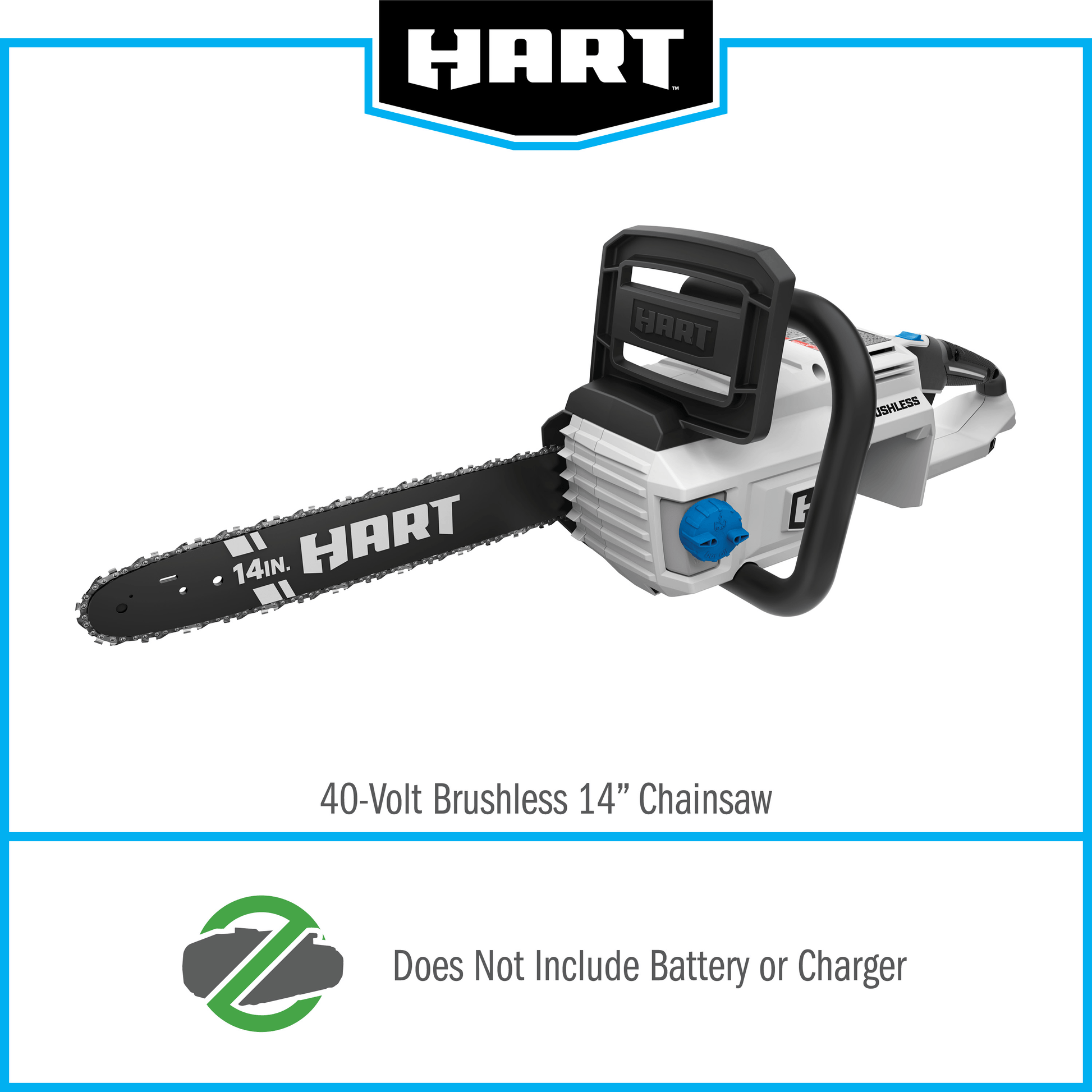 40V Cordless Brushless 14" Chainsaw (Battery and Charger Not Included)