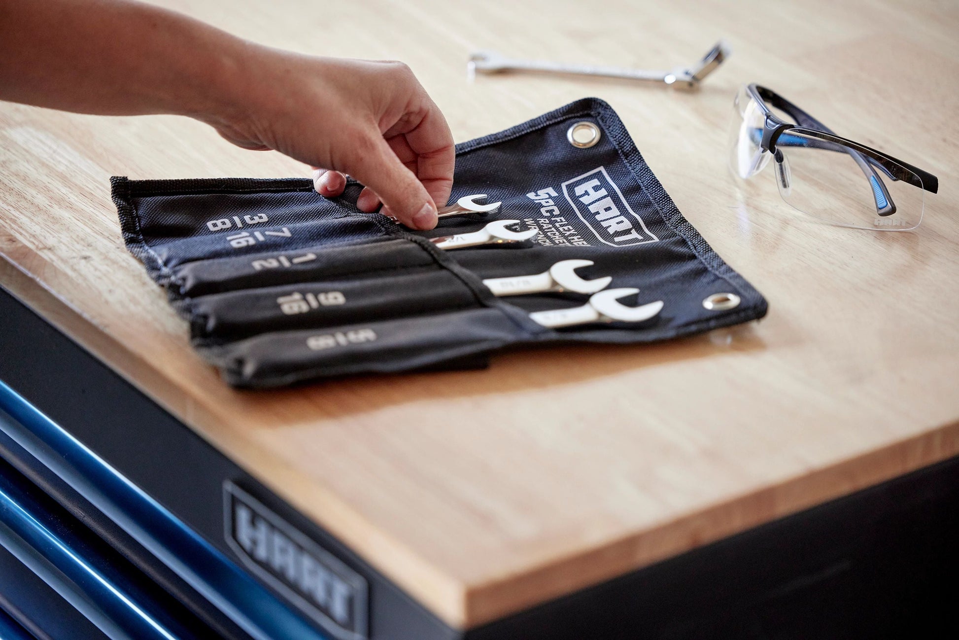 5 PC SAE Flex Head Ratcheting Wrench Set