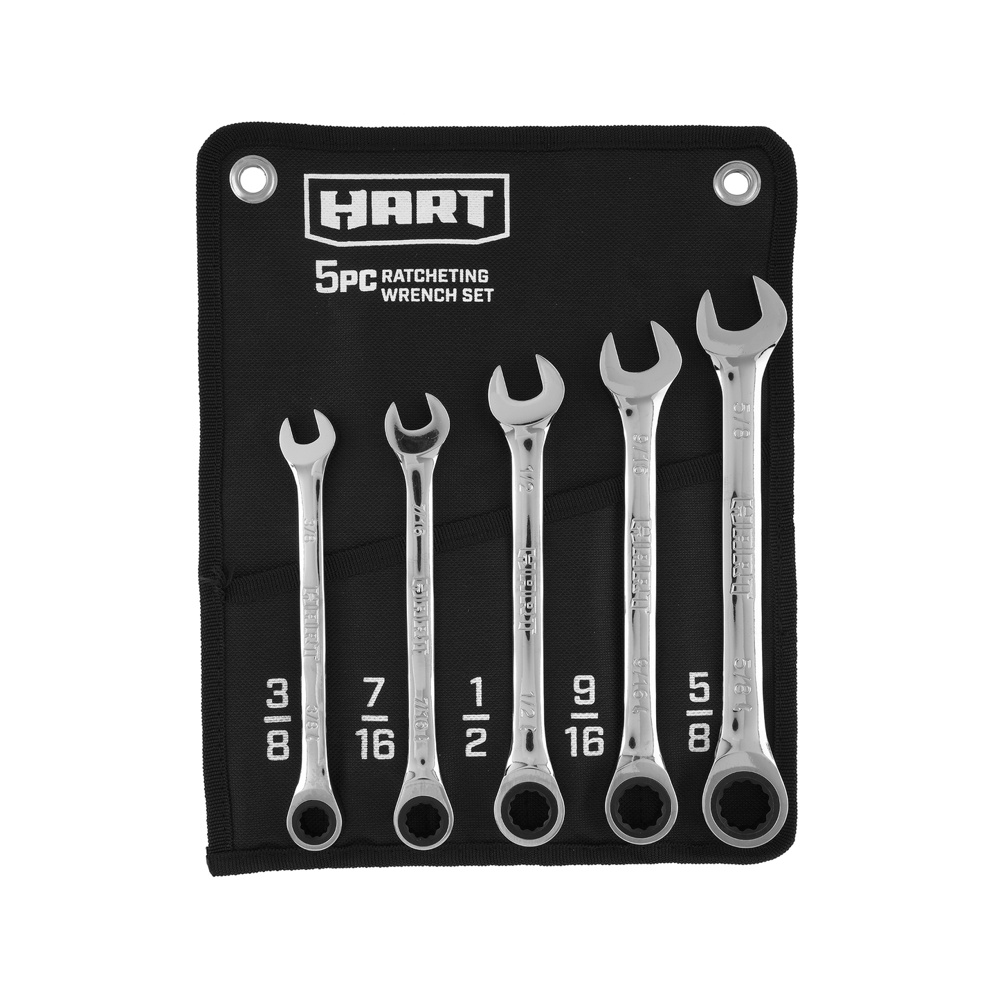 5 PC SAE Ratcheting Wrench Set