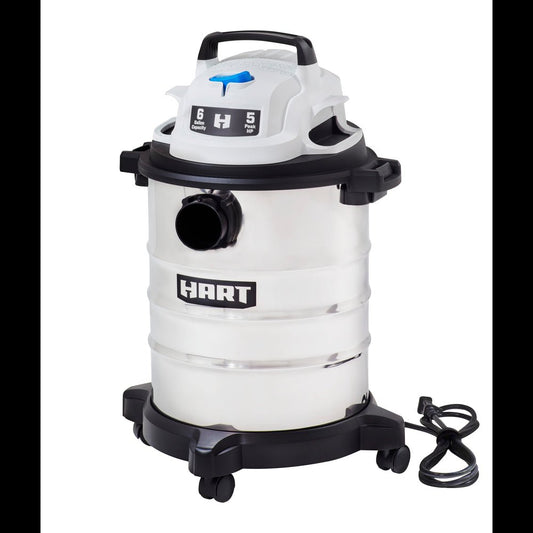 6 Gallon Stainless Steel Wet/Dry Vacuum