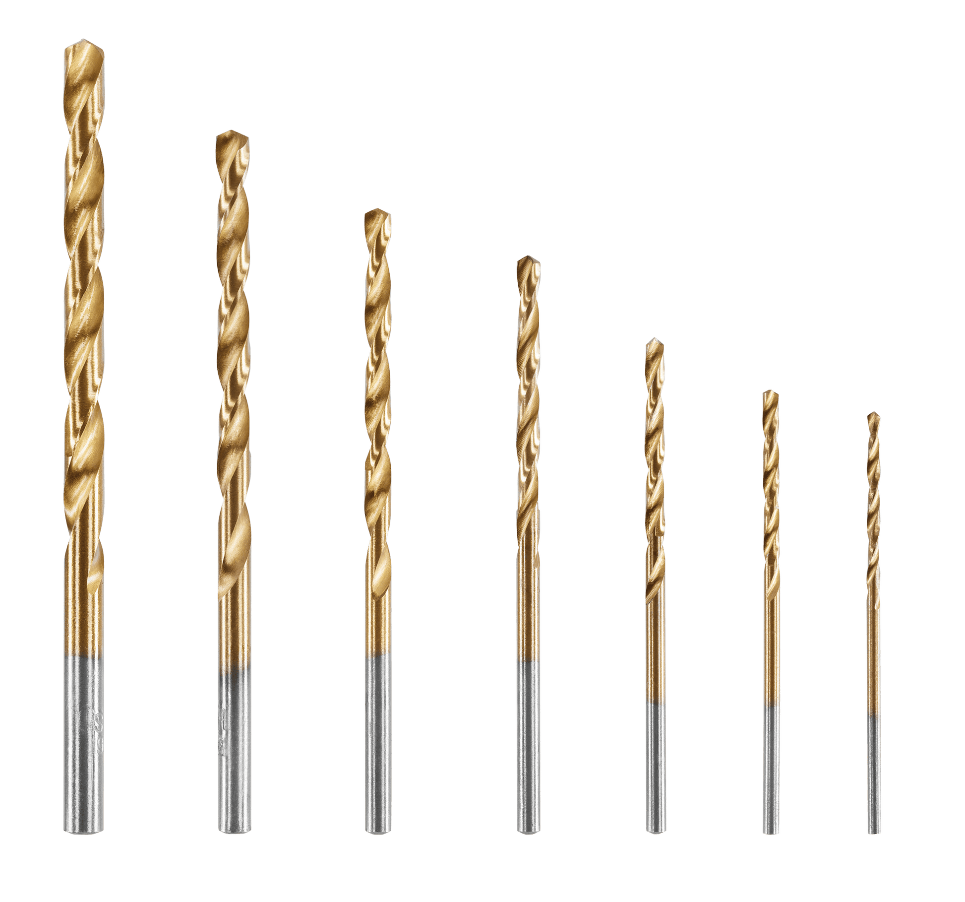 7 PC. Titanium Drill Bit Set
