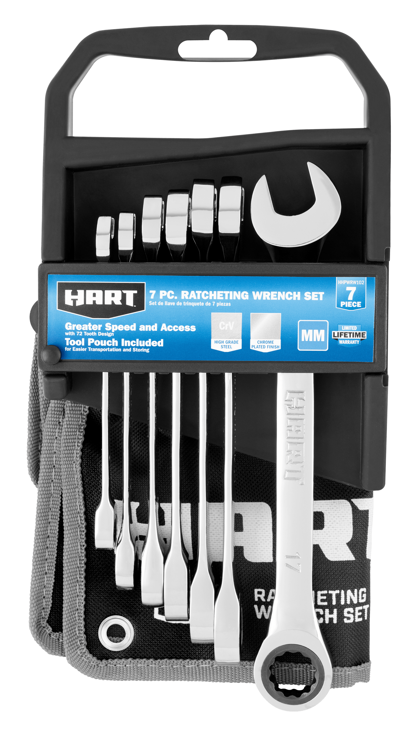7PC. MM Ratcheting Wrench Set