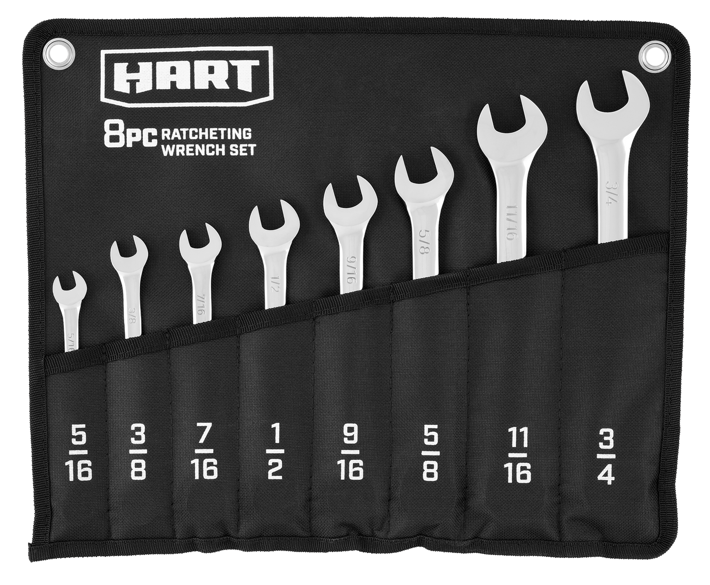 8 PC. Ratcheting Wrench Set SAE