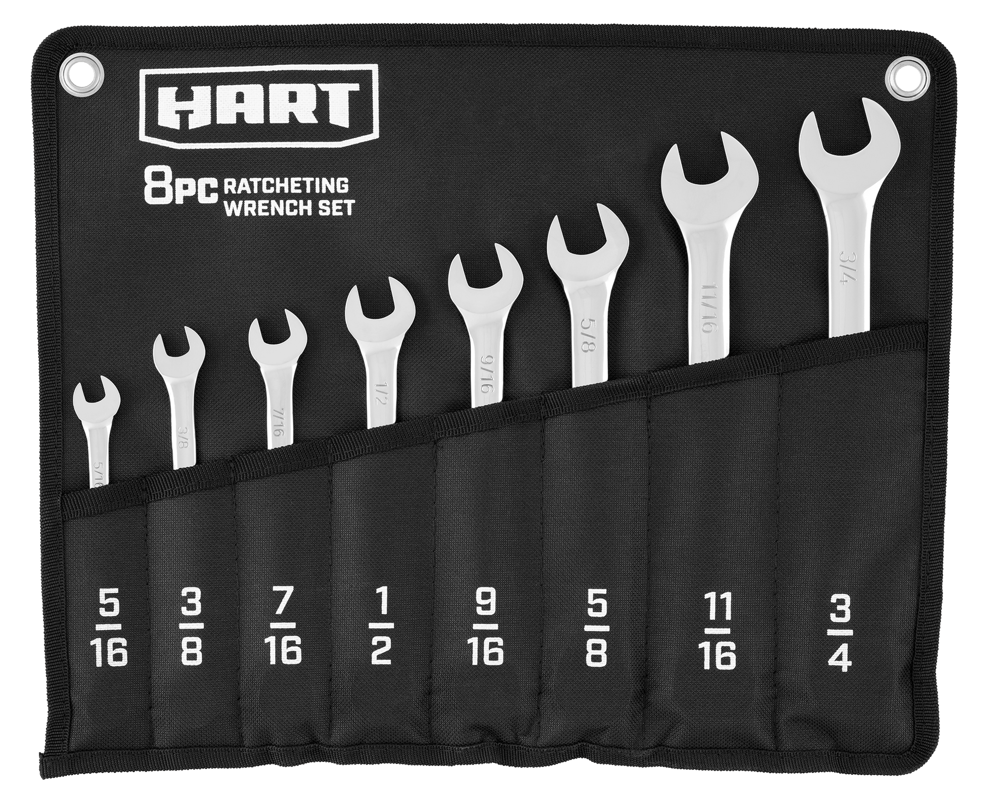 8 PC. Ratcheting Wrench Set SAE