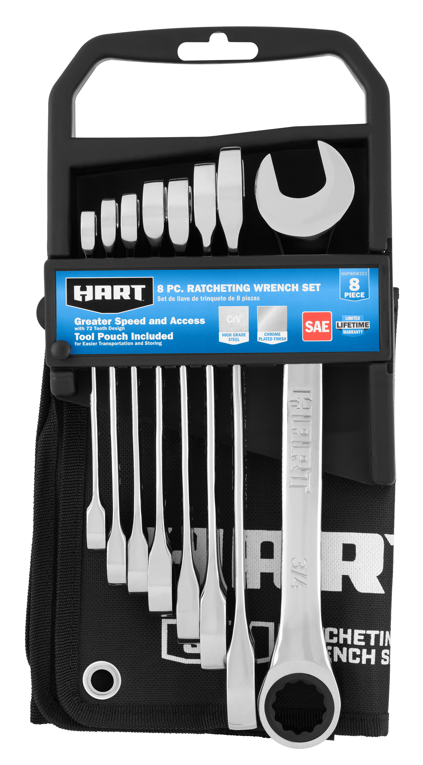 8 PC. Ratcheting Wrench Set SAE