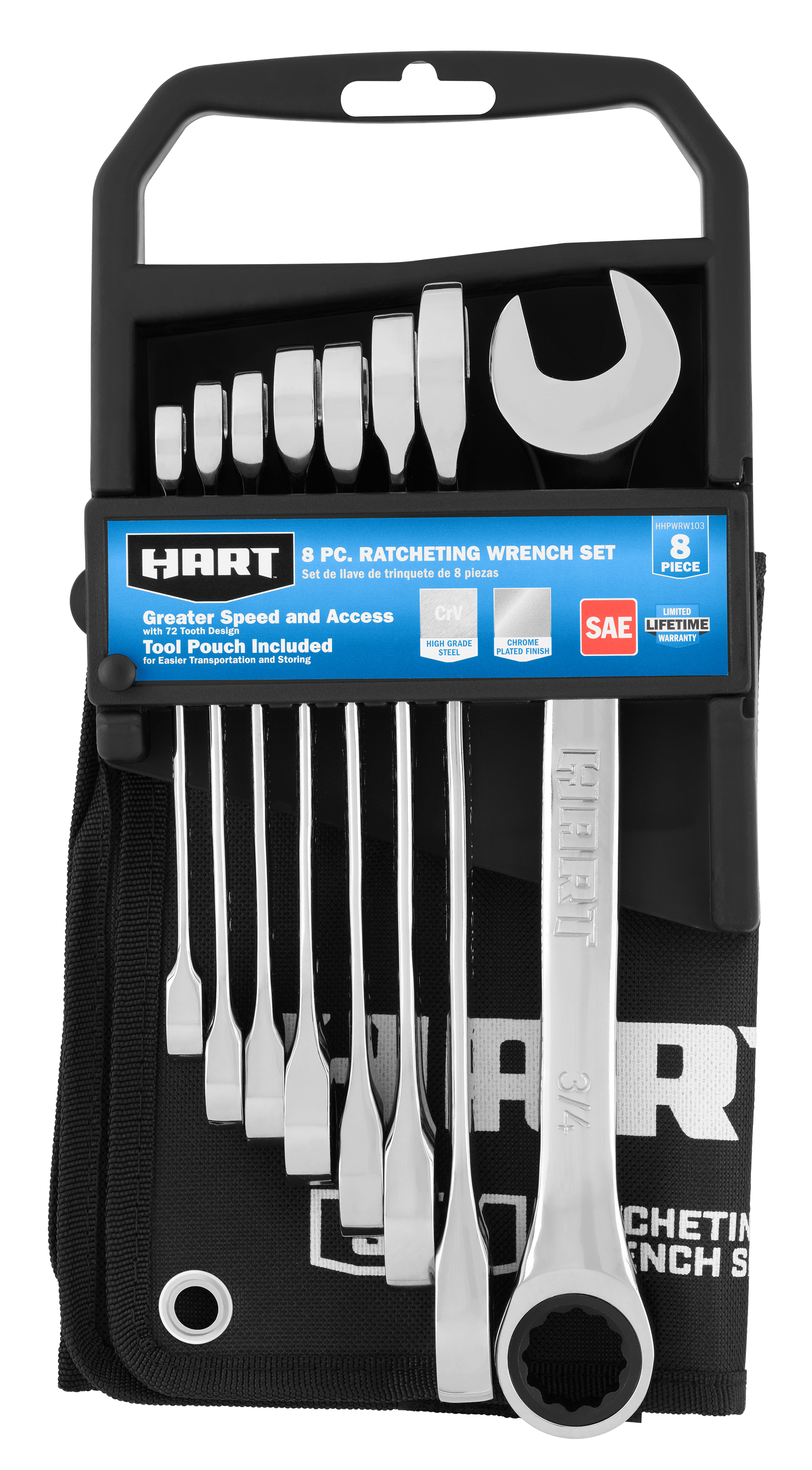 8 PC. Ratcheting Wrench Set SAE