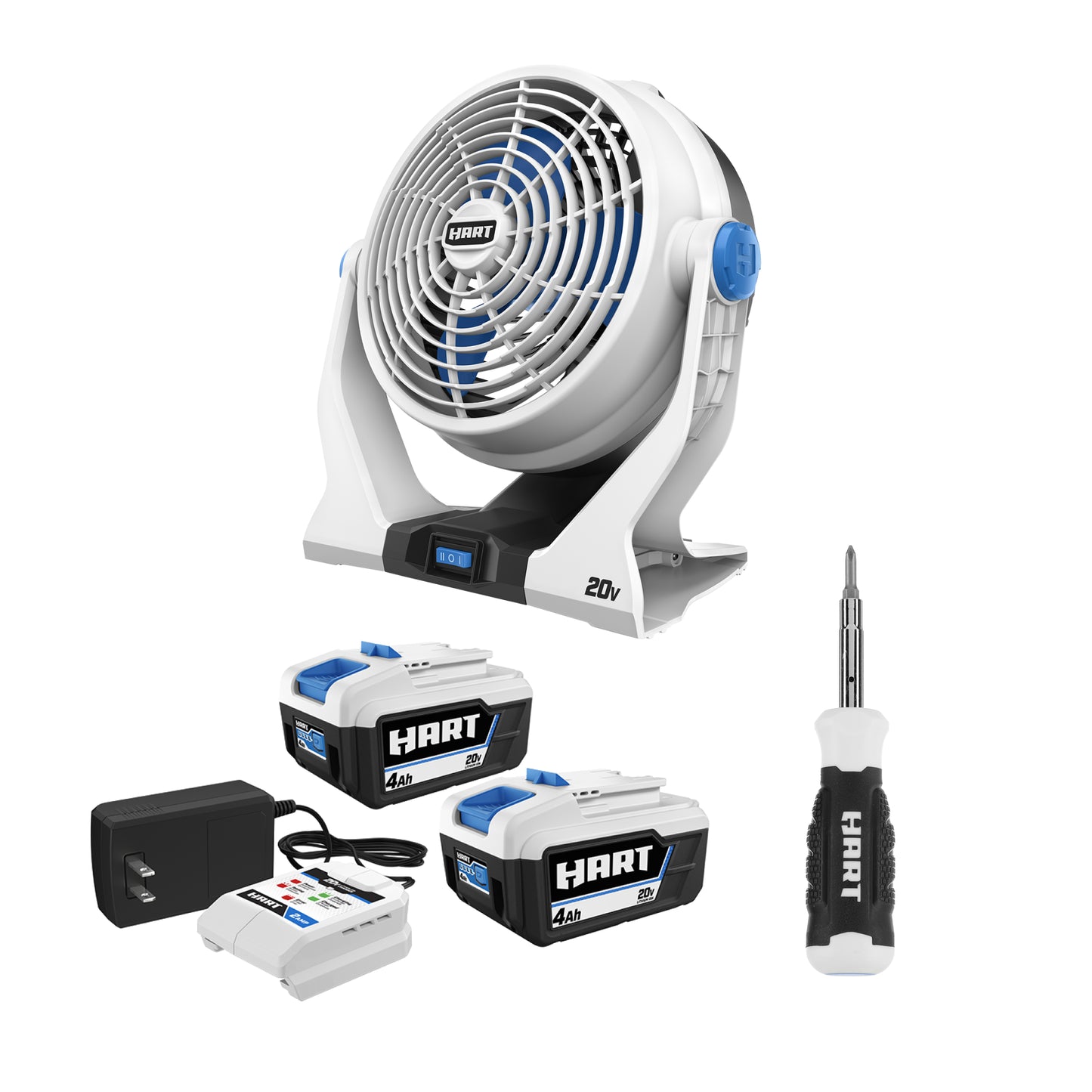 20V 2-Speed 7.5" Fan Bundle