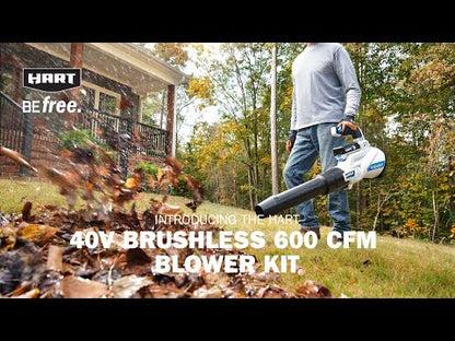 40V 600 CFM Cordless Brushless Blower Kit