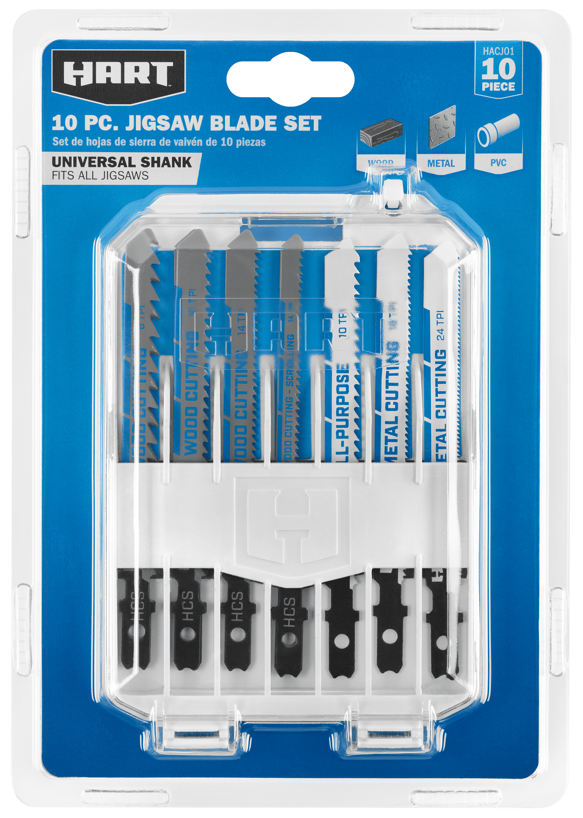 10 PC. Jigsaw Blade Set