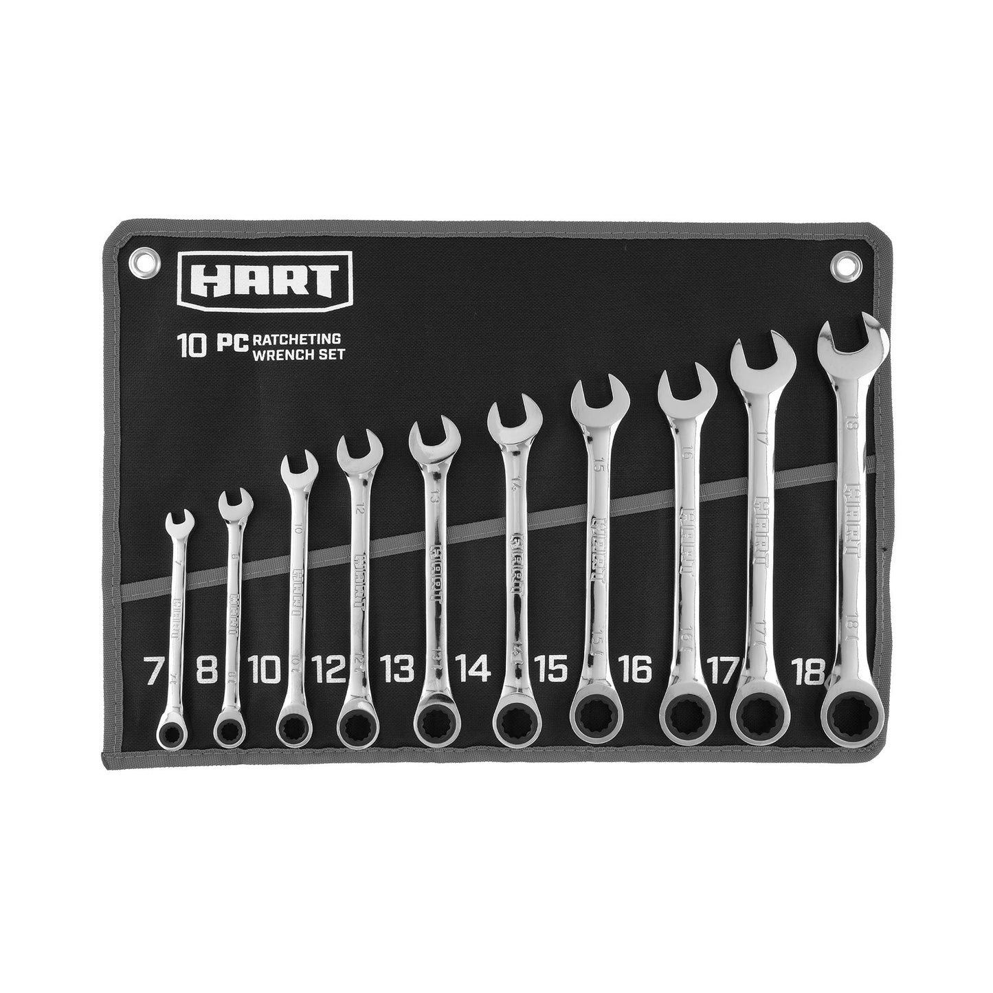 10 PC MM Ratcheting Wrench Set