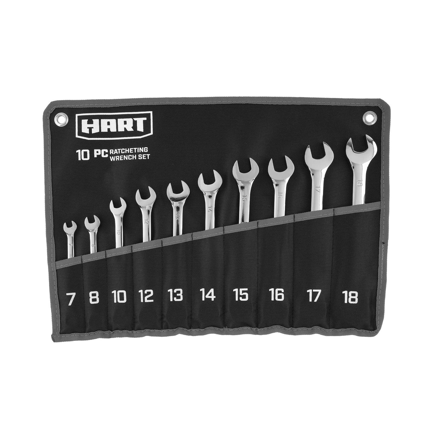 10 PC MM Ratcheting Wrench Set