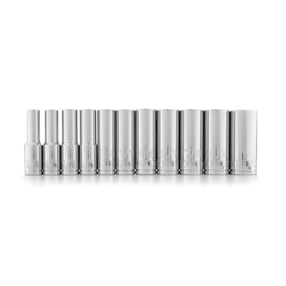 11 PC 1/2" SAE Deep Socket Set