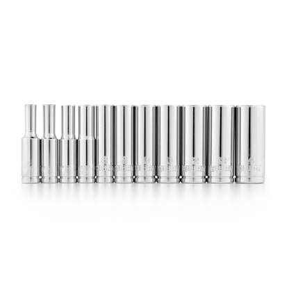 11 PC 1/4" MM Deep Socket Set