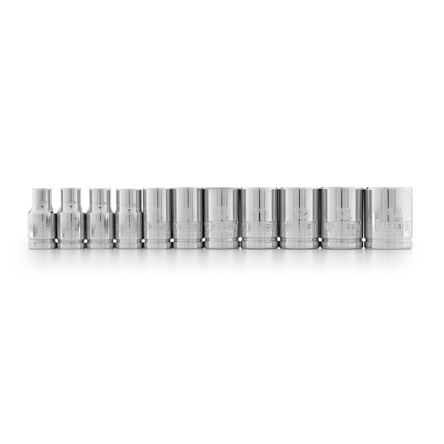 11 PC 1/4" MM Standard Socket Set