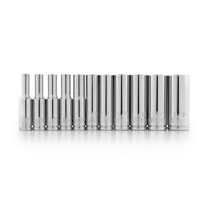 11 PC 1/4" SAE Deep Socket Set