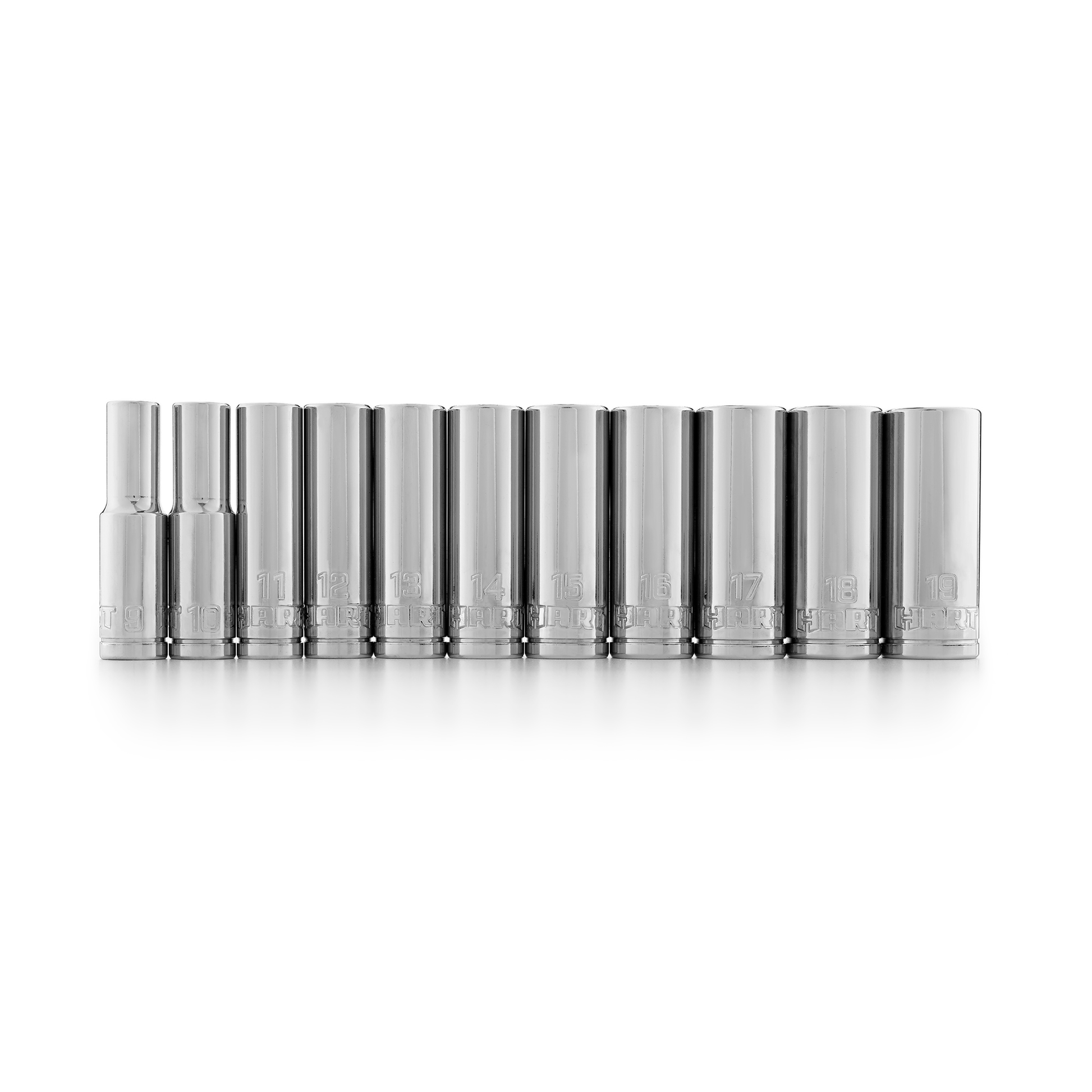 11 PC 3/8" MM Deep Socket Set