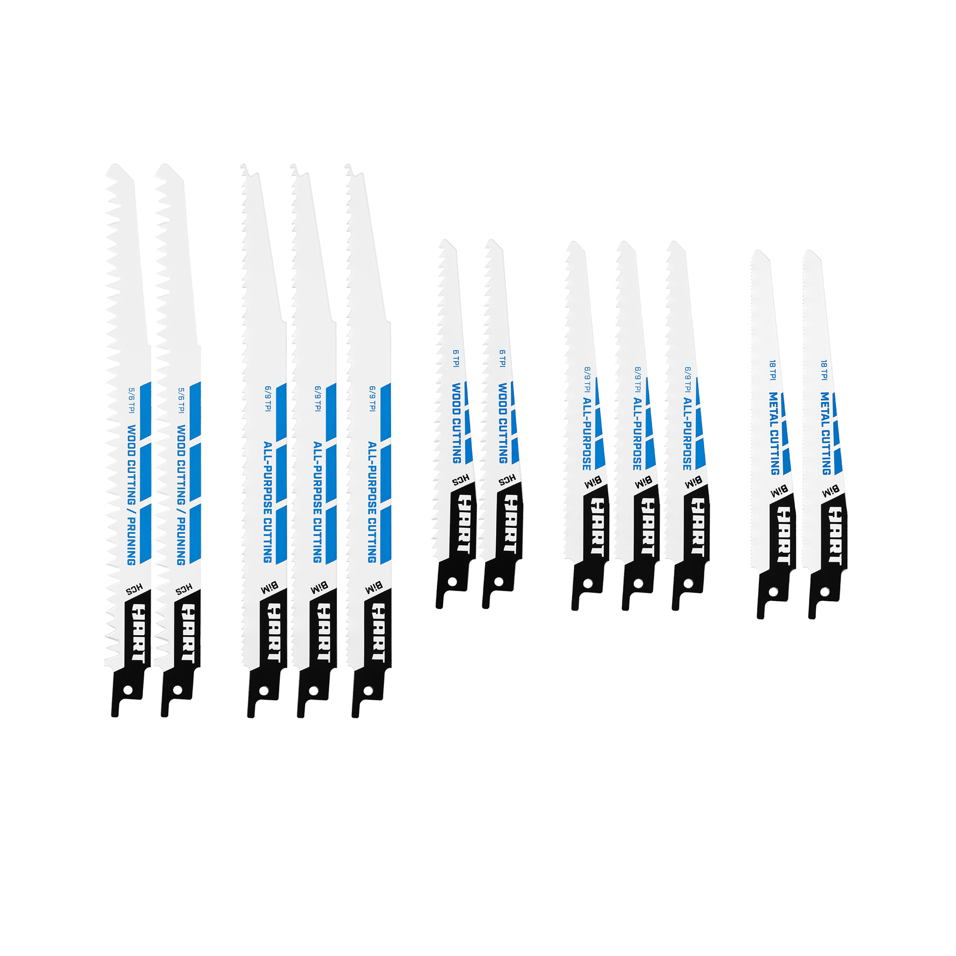 12 PC Reciprocating Saw Blade Set