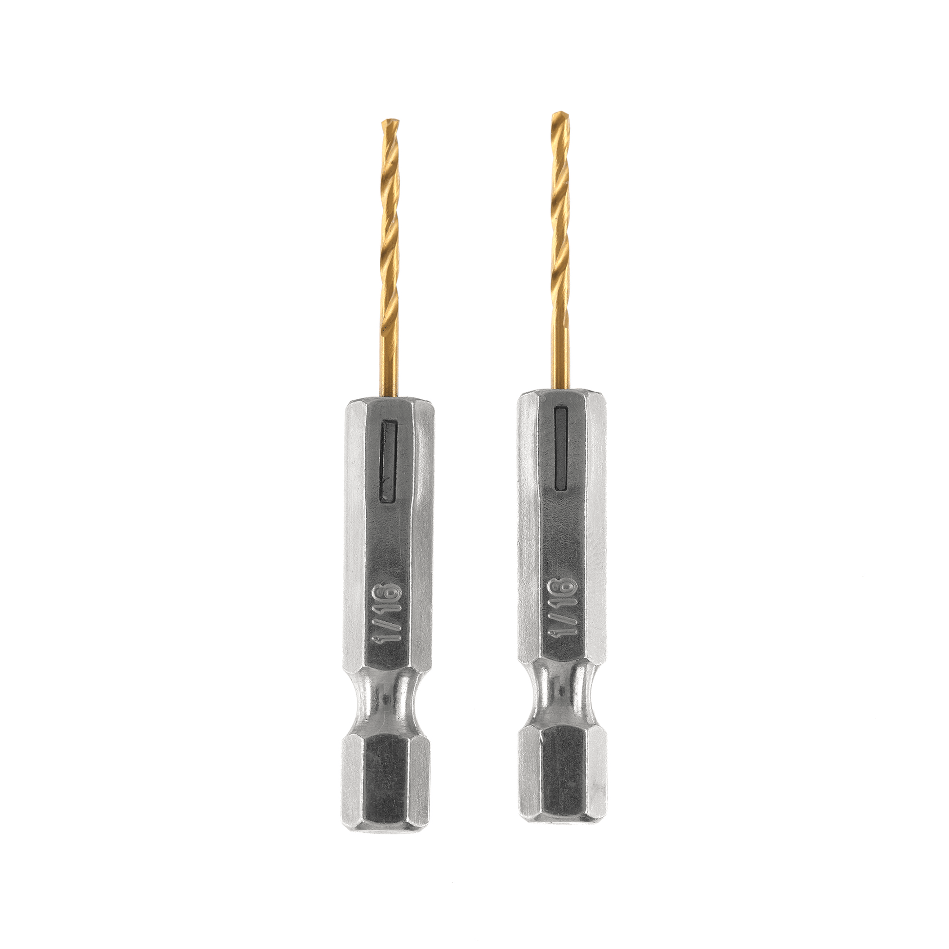 2 PC 1/16" Titanium Drill Bits