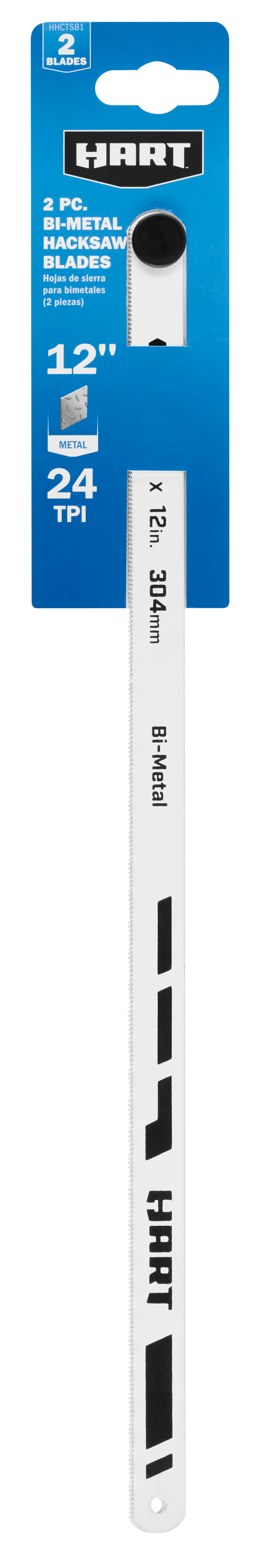 2 PC. 12" Bi-Metal Hacksaw Blades